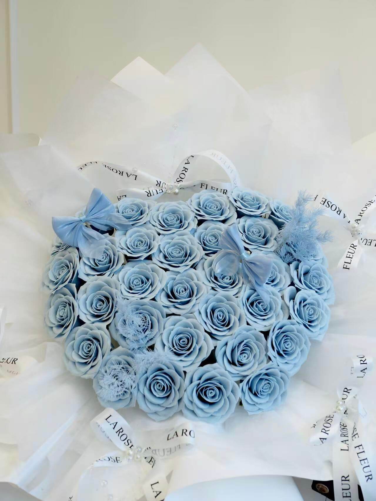 P17. Soap Roses Bouquet - 33 Stems of Blue SOAP Rose