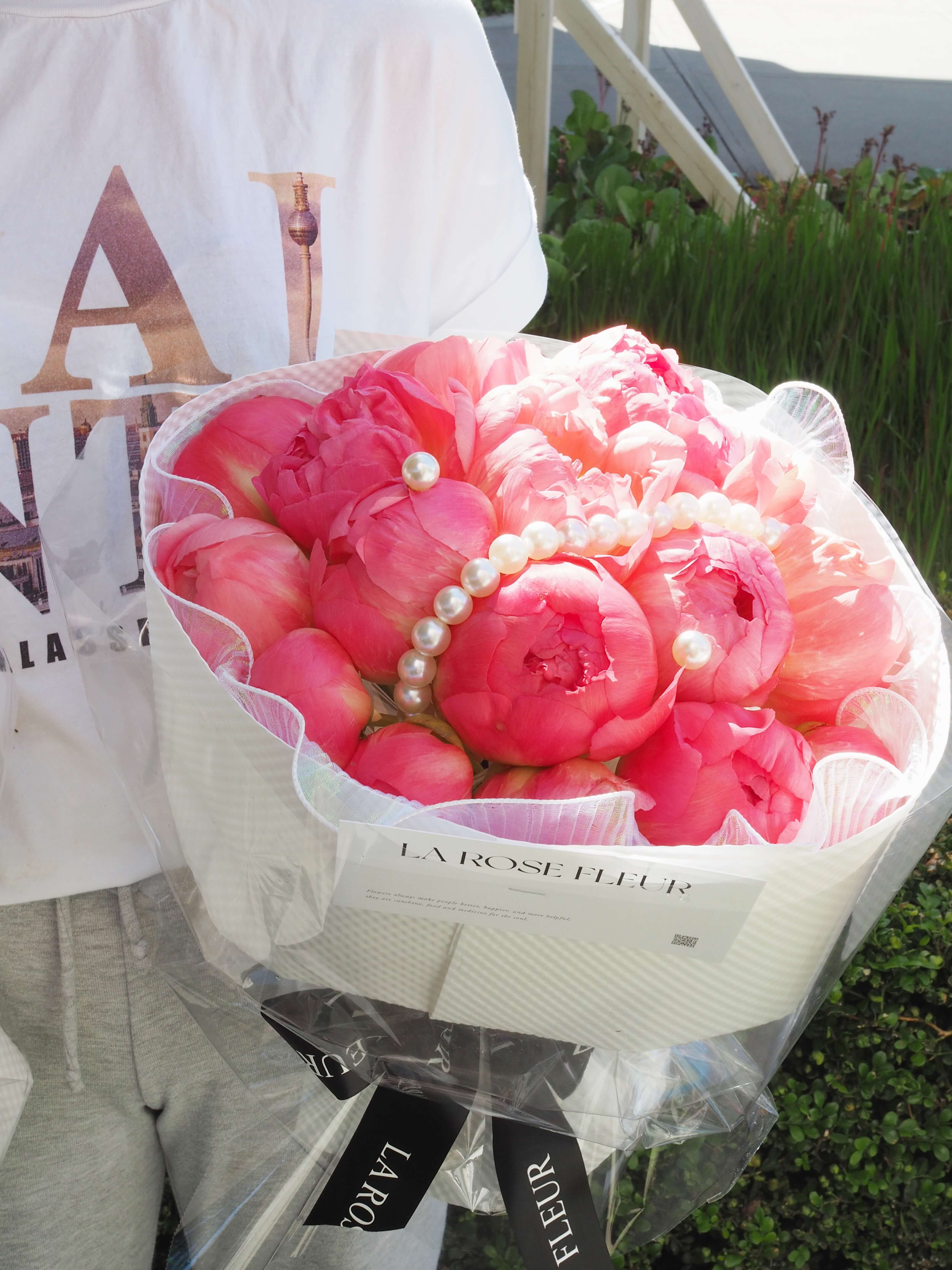 Coral Peony Bouquet 落日珊瑚芍药花束