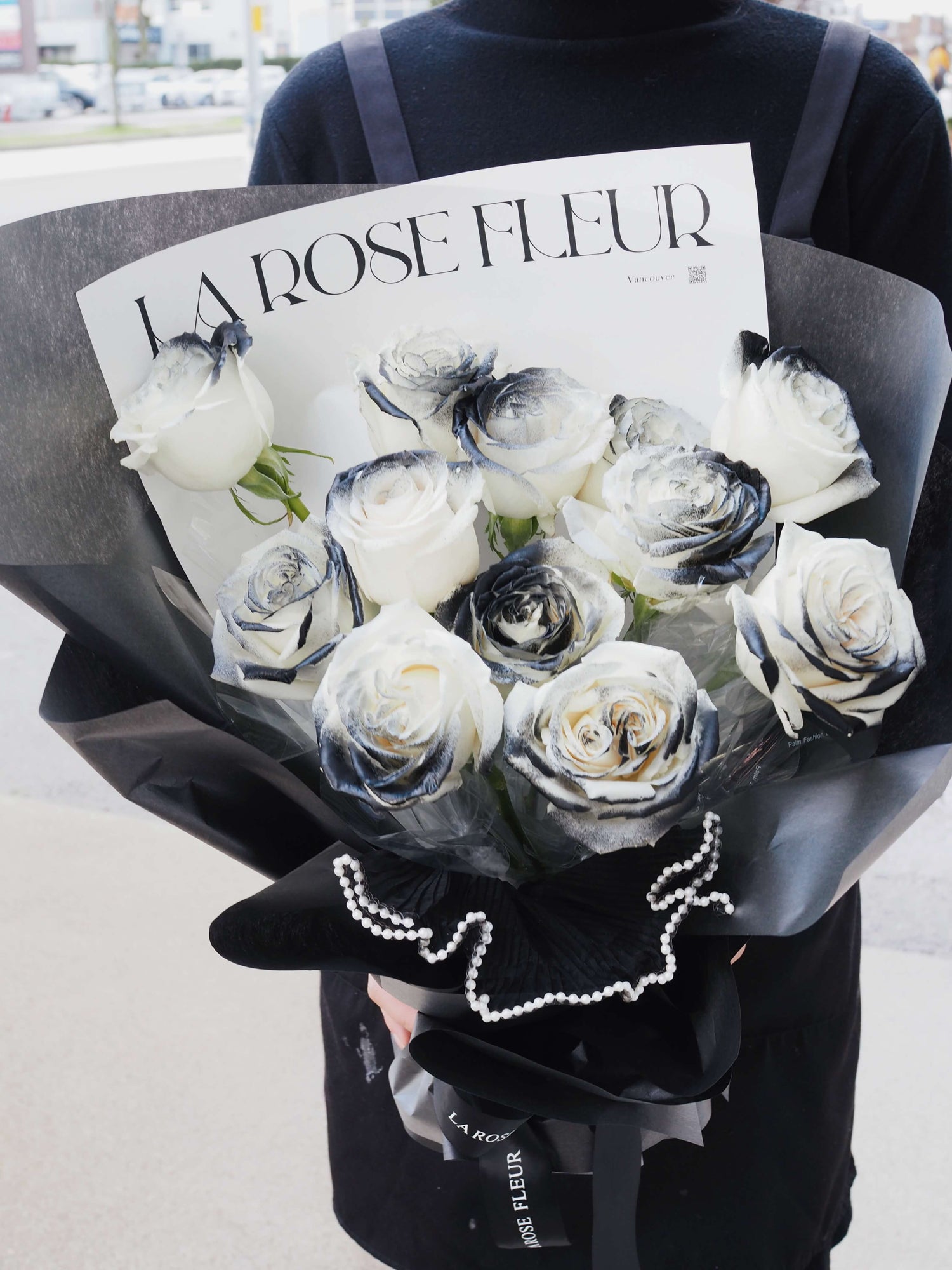 Black & White Tinted Rose