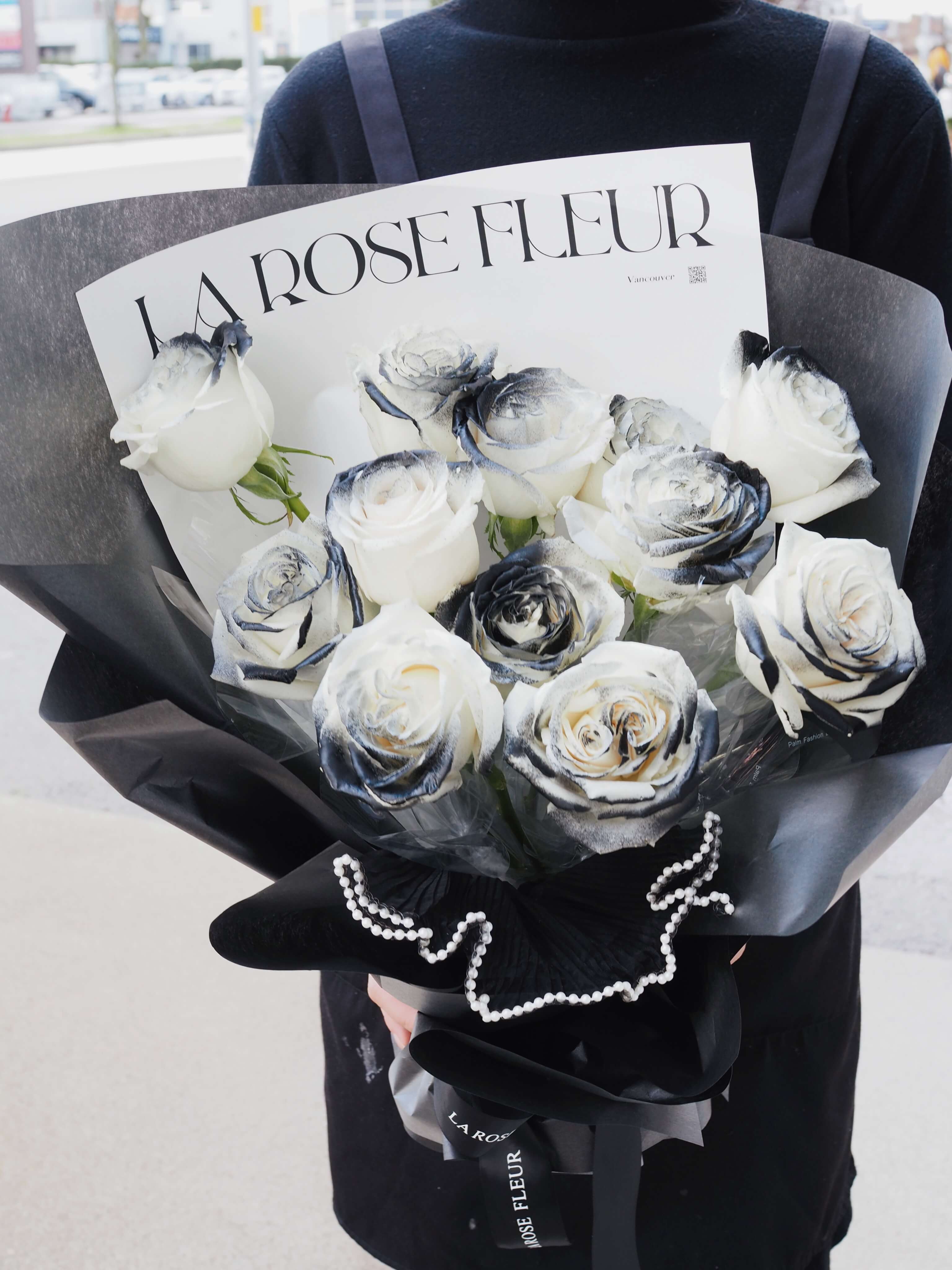 Black & White Tinted Rose