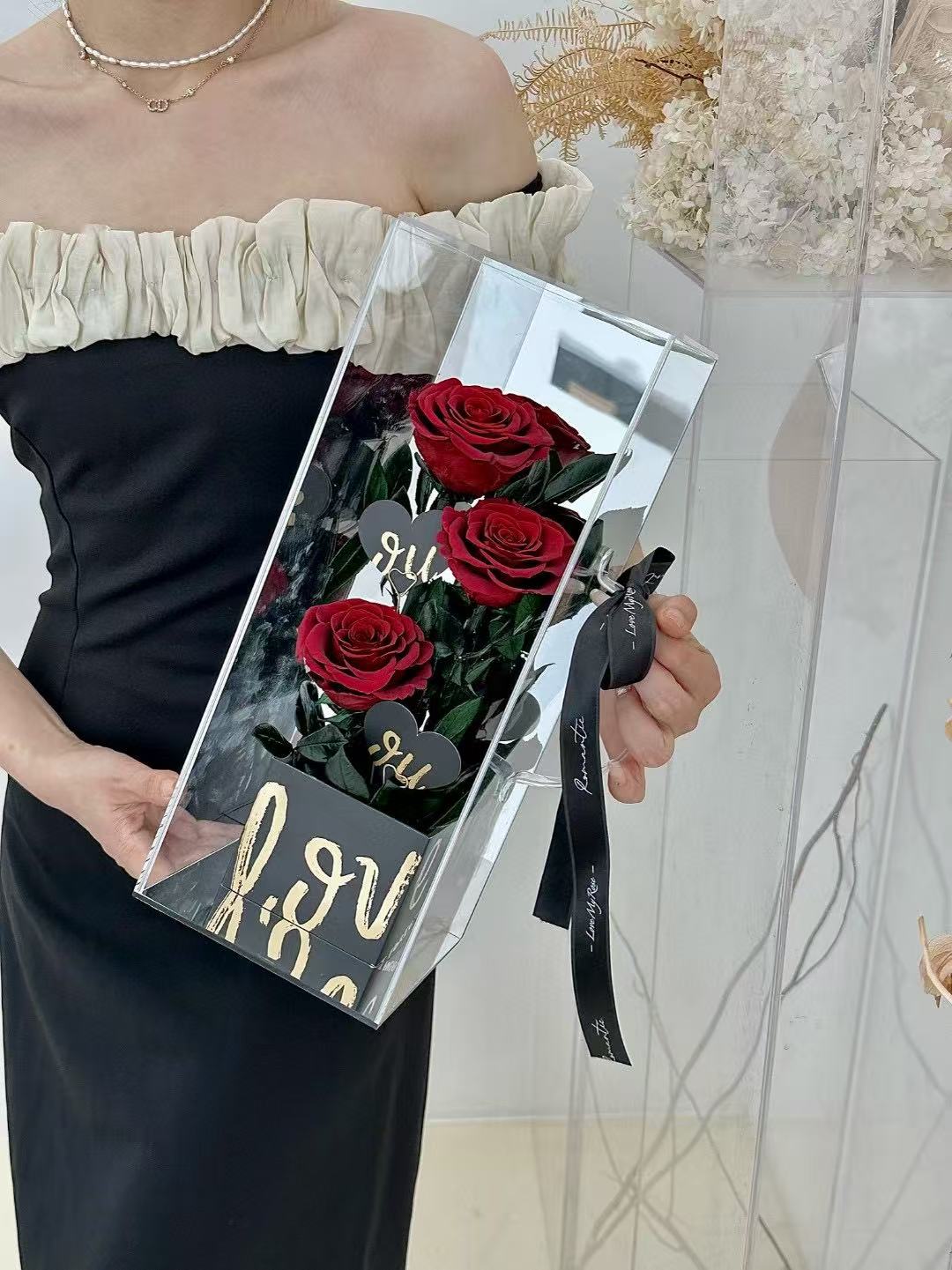 3 Roses Preserved Flower Box 永生玫瑰礼盒