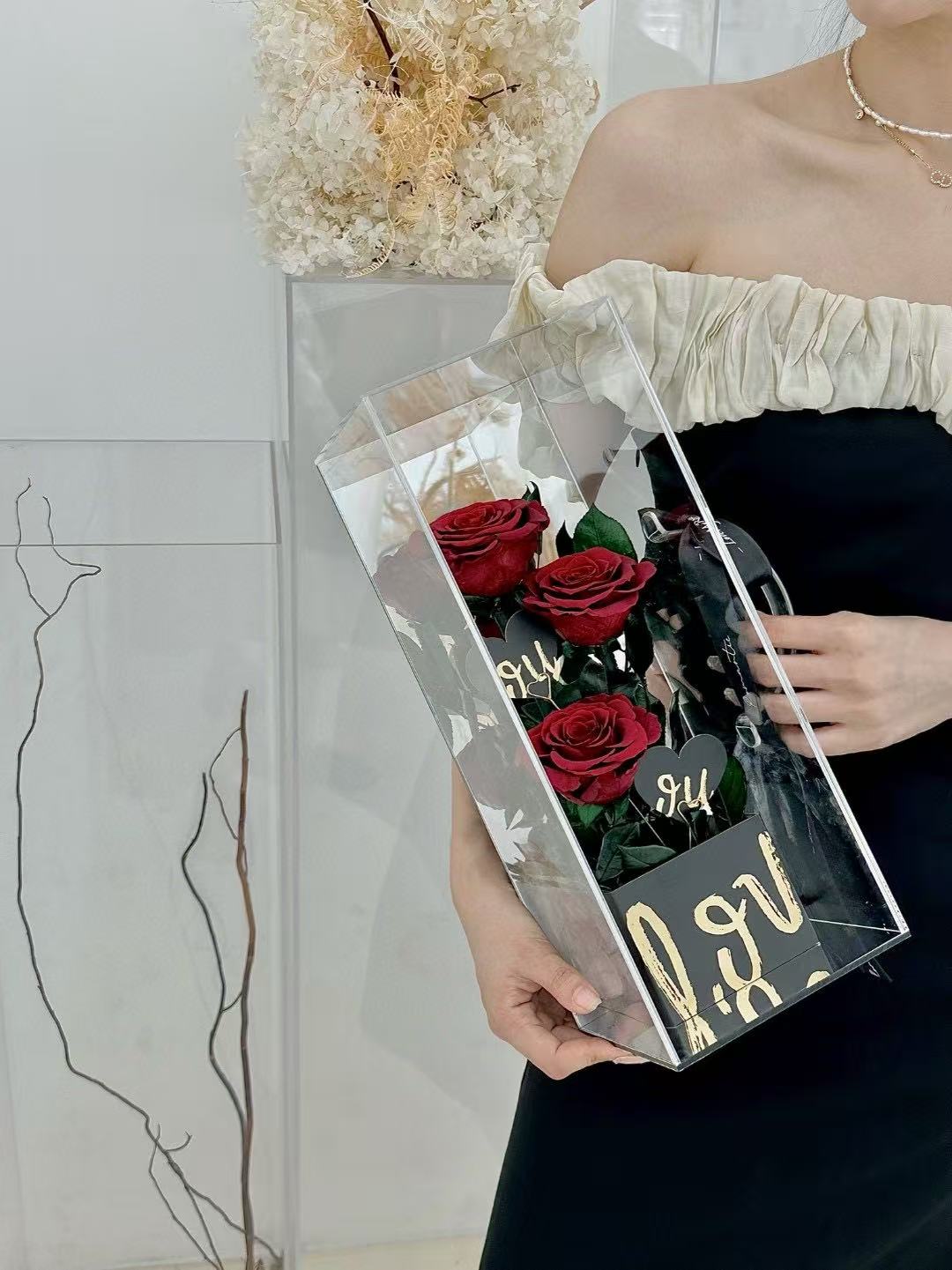 3 Roses Preserved Flower Box 永生玫瑰礼盒