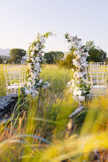 Faux Flower Arch -Beige color