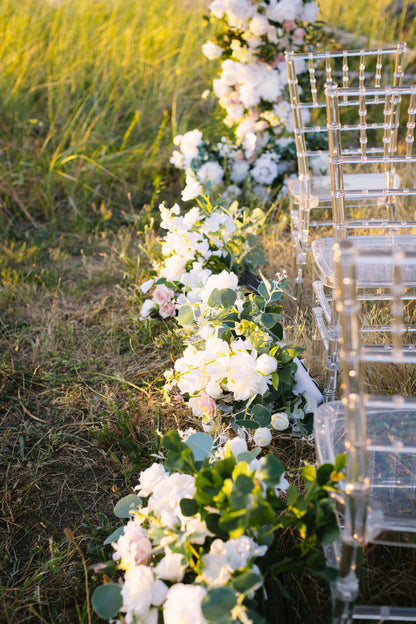 Faux Flower Arch -Beige color