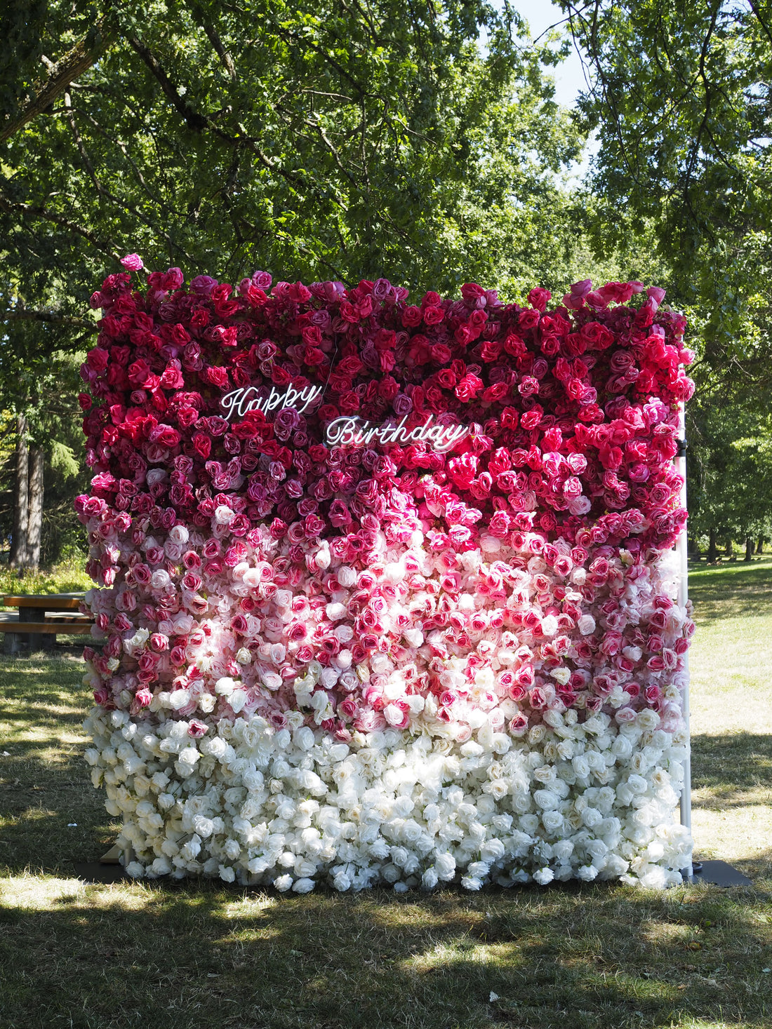 Faux Flower Collection- Pink Flower Wall