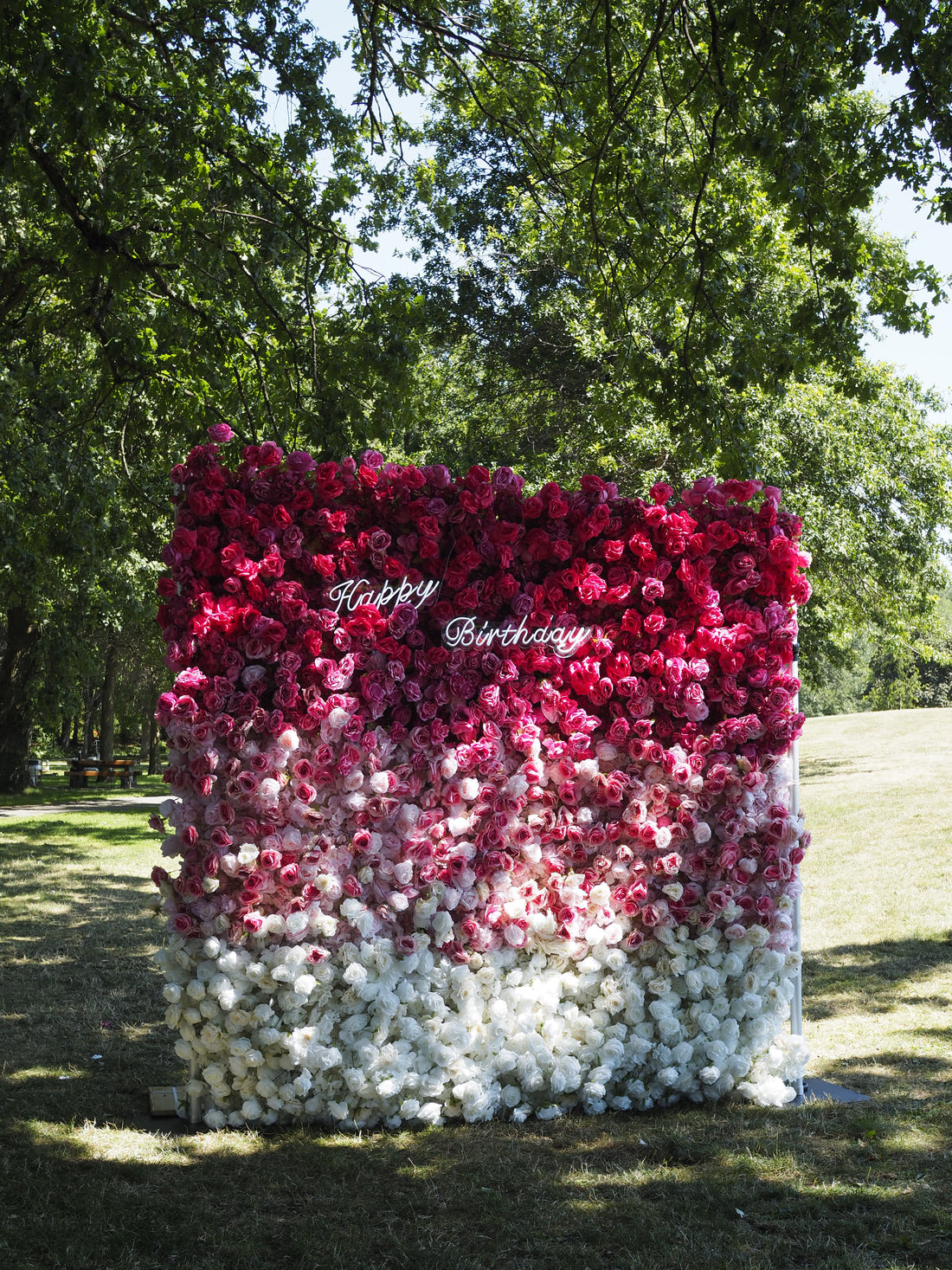 Faux Flower Collection- Pink Flower Wall