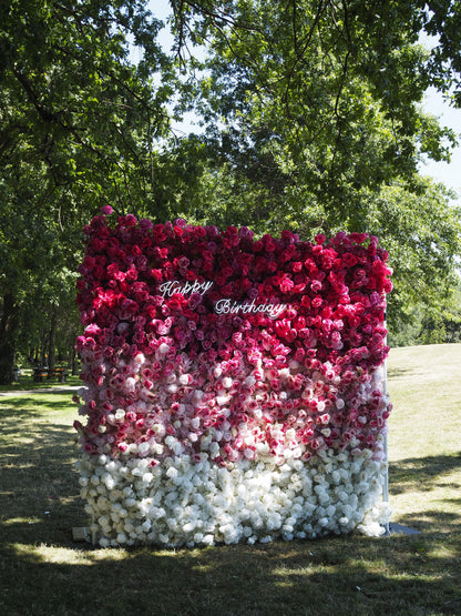 Faux Flower Collection- Pink Flower Wall