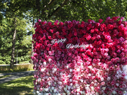 Faux Flower Collection- Pink Flower Wall