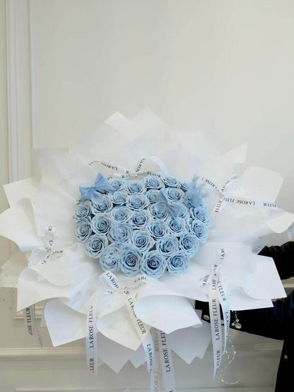 P17. Soap Roses Bouquet - 33 Stems of Blue SOAP Rose