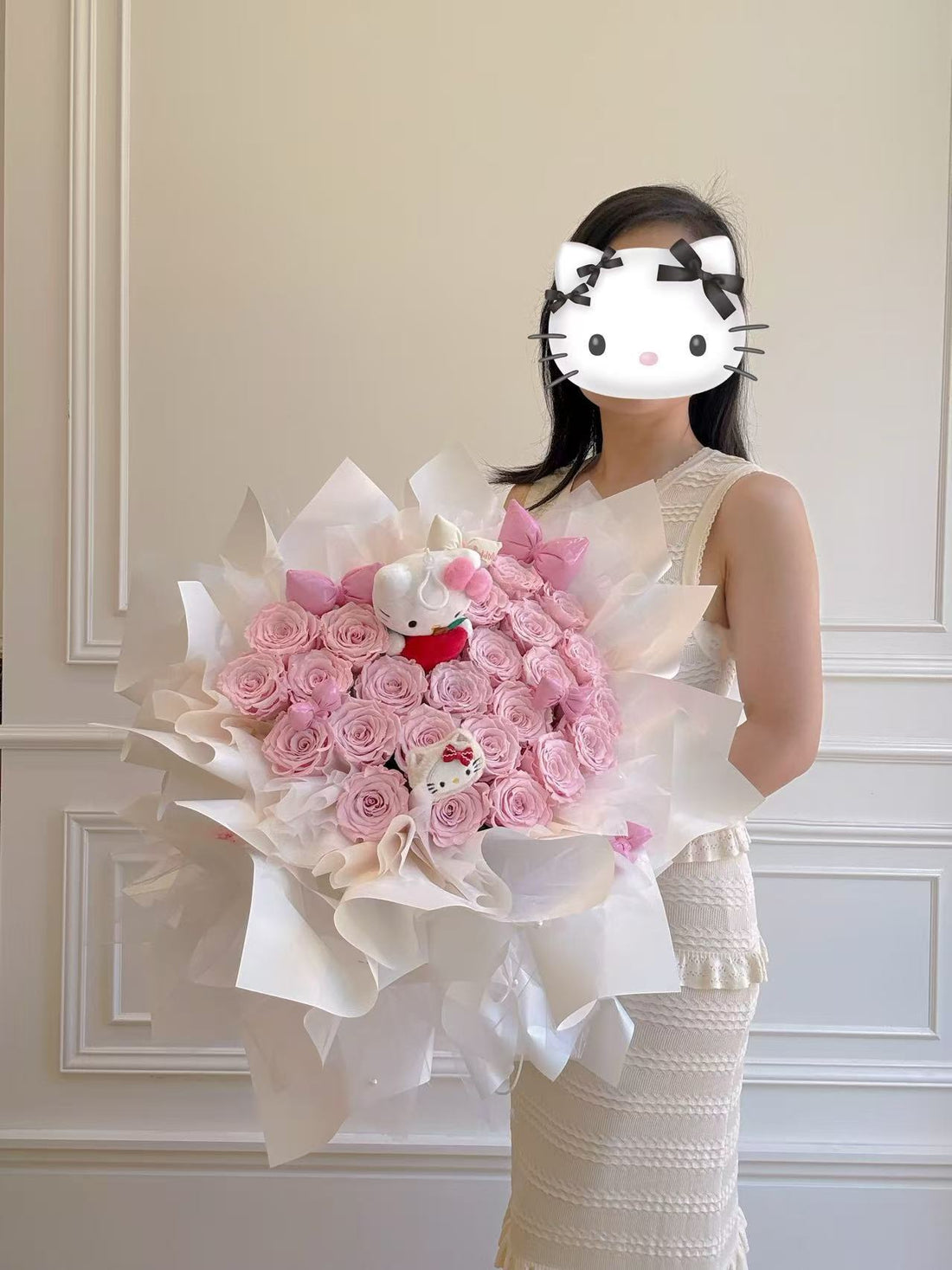 Preserved Pink Rose Bouquet