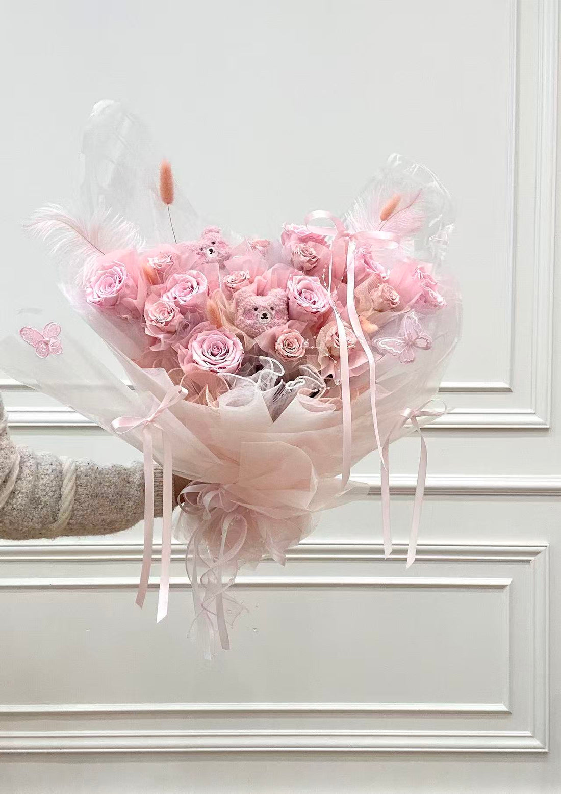 preserved pink bouquet