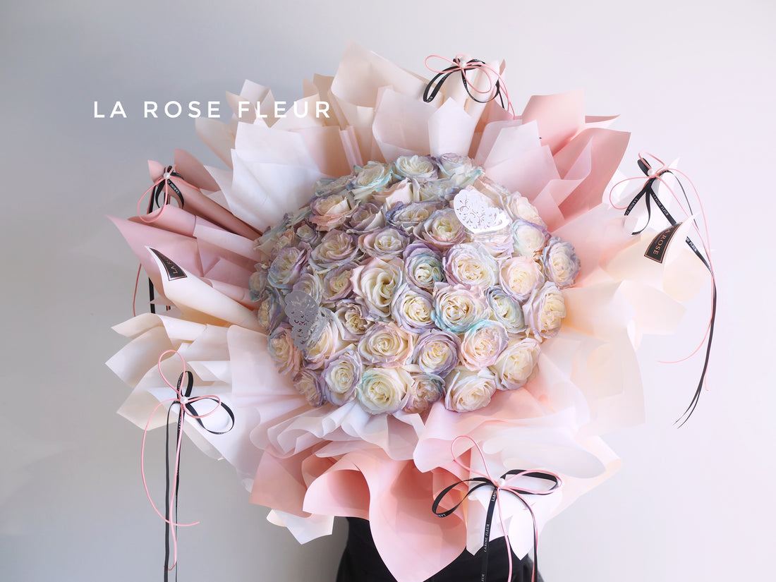 L2-Fancy Wrapping Mermaid Tinted Roses