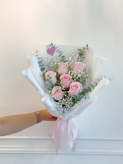 Fresh Pink Rose Bouquet P22