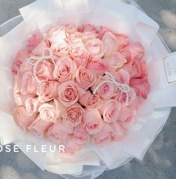 L4-Pink Rose Bouquet (19st to 99 st) – La Rose Fleur