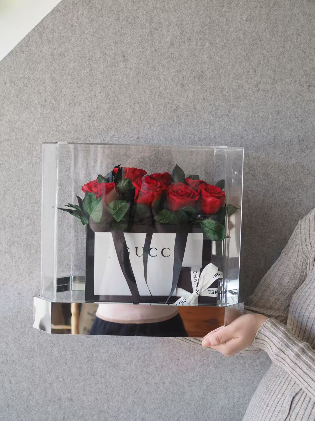 Preserved Red Roses Gift Box-Clearance