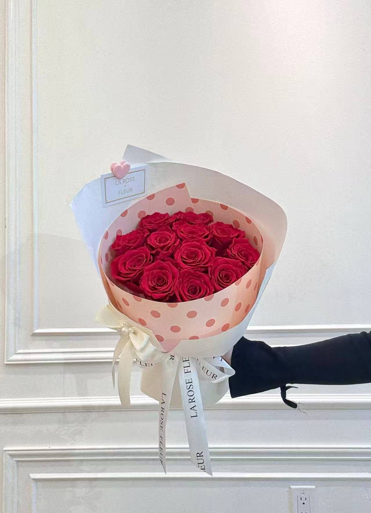 P4. Preserved Red Rose Bouquet