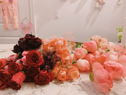 Assorted flowers to go by La Rose Fleur, offering a variety of blooms for your convenience