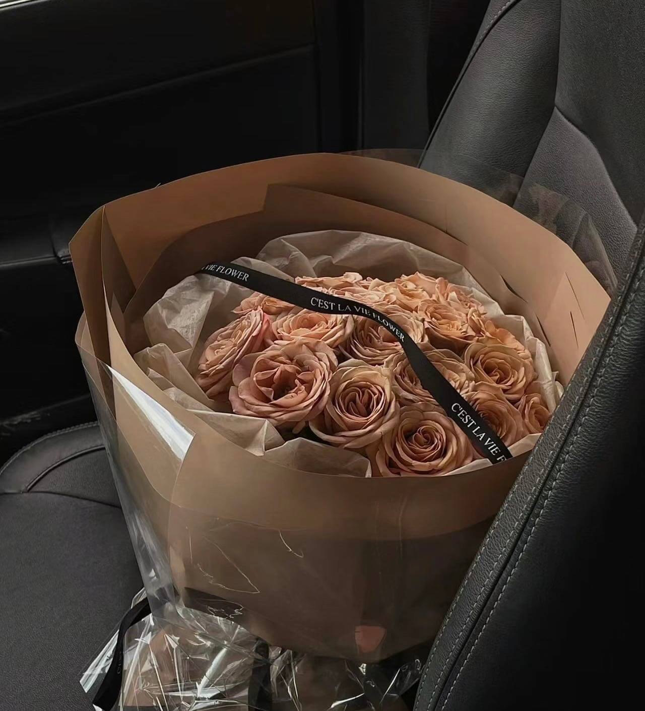 Coffee Rose Bouquet