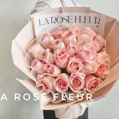 Light Pink Rose Bouquet (11st to 99 st）