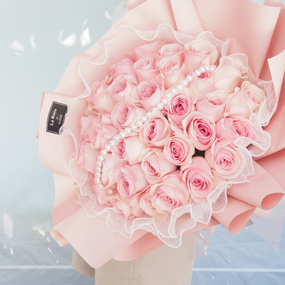 Light Pink Rose Bouquet (11st to 99 st）